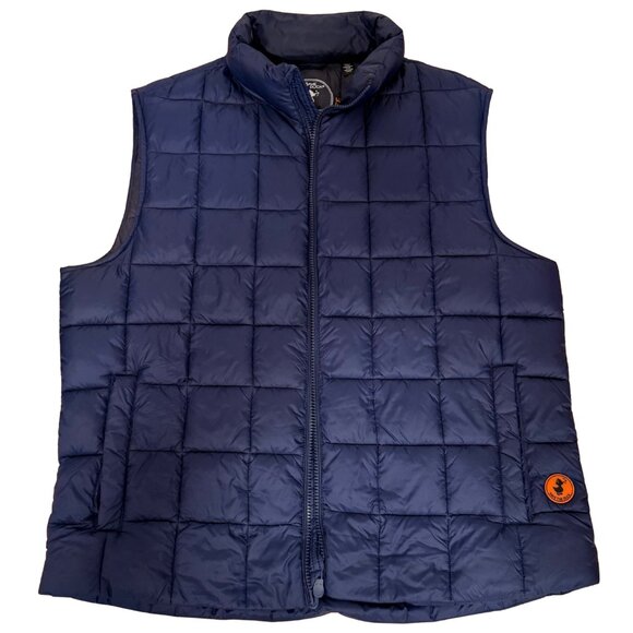 Save The Duck Men’s Quilted Giga Vest in Navy | Men's Large - Picture 1 of 7